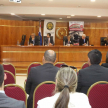 El abogado Raúl Florentín, coordinador de la Secretaría de Capacitación de la AMJP y codirector de la especialización, fue el encargado de dar el discurso de apertura. 