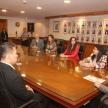 Primeramente las autoridades judiciales dieron la bienvenida a los visitantes, dando inicio a la charla en la que el presidente del MNP de Guatemala, Carlos Alberto Solórzano Rivera, explicó el motivo de la visita de su delegación al Paraguay.