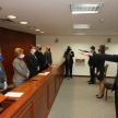 Las autoridades judiciales tomaron juramento en la Sala de Conferencias de la sede judicial de Asunción.