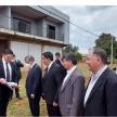 El ministro Ramírez Candia y las autoridades de la ciudad fueron a visitar el predio cedido por la municipalidad para la futura construcción del Palacio de Justicia.