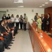 La ministra, doctora Alicia Pucheta de Correa dirigó algunas palabras a los nuevos jueces