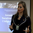 La magíster Mónica Villalba, jefa de División de la Dirección de Recursos Humanos de la máxima instancia judicial, disertó acerca de los valores institucionales.