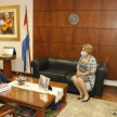 La finalidad del encuentro fue coordinar un trabajo de cooperación con la Dirección de Mediación de Paraguay.