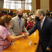 El ministro Jiménez Rolón extendió sus saludos a los familiares de los homenajeados.