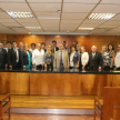 El encuentro tuvo lugar en la Sala de Reuniones del 8vo piso del Palacio de Justicia de Asunción.
