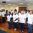 El acto de juramento de rigor se llevó a cabo en la Sala de Conferencias de la torre norte del Palacio de Justicia de Asunción.