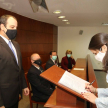 El Secretario General de la Corte Suprema de Justicia, Gonzalo Sosa Nicoli, durante la firma del acta.
