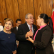 El vicepresidente primero, José Raúl Torres Kirmser, y la ministra Gladys Bareiro de Módica acompañaron a la titular de la Corte.