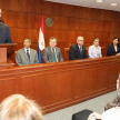 El acto estuvo encabezado por el presidente del máximo Tribunal, doctor José Raúl Torres Kirmser, acompañado por los ministros Gladys Bareiro de Módica, Manuel Ramírez Candia y Eugenio Jiménez Rolón.