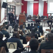 El examen tuvo lugar en el aula magna de la Universidad Nacional de Asunción.