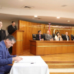 Se contó con la presencia de los presidentes de las asociaciones de Jueces del Paraguay, de Magistrados Judiciales y de Juezas de Paz, abogados Delio Vera Navarro, Ángel Cohene y Susana Granado, respectivamente.