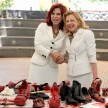 3.	Las ministras de la Corte Suprema de Justicia, apoyando la campaña “Zapatos Rojos”.