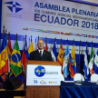 El doctor Luis María Benítez Riera en la Cumbre Judicial Iberoamericana.