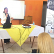 La licenciada Felisa Álvarez disertó acerca de los puntos principales del taller centrándose en el tratamiento y el aporte de la psicología forense en este tipo de situaciones.