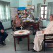 El Dr. Martínez Simón mantuvo una conversación con el Obispo Gabriel Cáceres, con quien abordó sobre temas de seguridad y justicia.
