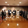 La firma de convenio se desarrolló en la Sala del Pleno del Palacio de Justicia de Asunción.