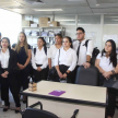El Palacio de Justicia de Asunción, en el marco de la extensión universitaria, fue visitado en la mañana de este martes por 17 estudiantes de Psicología.