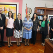 El encuentro tuvo lugar en el despacho de la ministra Carolina Llanes.