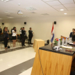 Juramento a 28 nuevos abogados en la sala de juicios orales N° 1, ante el ministro Ramírez Candia.
