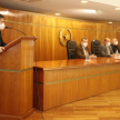 El director de Comunicación del Poder Judicial, Mg. Luis Giménez, se encargó de moderar la conferencia.