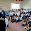 El profesor doctor Víctor Fretes Ferreira, miembro del Tribunal de la niñez y la adolescencia de Cordillera, disertó en el Colegio Nacional Tacuary de Caraguatay.