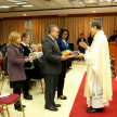 Durante la ceremonia religiosa participó el presidente de la Asociación de Jueces del Paraguay, Delio Vera Navarro.