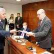 El doctor Ángel Cohene, presidente de la Asociación de Magistrados Judiciales del Paraguay, agradeció a los ministros por la oportunidad de analizar y trabajar en pos de mejorar el servicio de justicia.