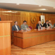 El vicepresidente de la Aociación de Magistrados Judiciales del Paraguay, Patricio Gaona quien se encargó de las palabras de apertura
