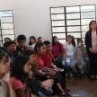 La Licenciada Amada Herrera dio inicio a la charla educativa
