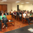 Estudiantes de derecho de la Universidad Nacional de Asunción sedes Quiindy y Benjamín Aceval visitaron esta mañana la sede judicial capitalina.