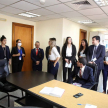 El Dr. Arnaldo Fleitas recibió en su oficina a los futuros abogados.