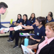 Maestros del Colegio Without Fronties Intercortinental College (Intercoll) de la ciudad de Fernando de la Mora, participaron de la charla educativa “El Juez que yo quiero”.