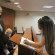 Abg. Sandra Elizabeth DeJesús Montanaro Fleitas, Actuaria judicial del Tribunal de Apelación Penal de la Administración de Justicia del Departamento de Caaguazú.
