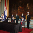 También participó del juramento el vicepresidente de la República, Hugo Velazquez.