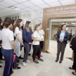 Alumnas del 3ro de la Media del Colegio Las Almenas, del área de Ciencias Sociales, estuvieron acompañadas de la profesora Ana Giucich.