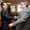 El embajador José María Liu se acercó a presentar sus felicitaciones por ocupar tan alto cargo por tercera vez.