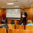 El coordinador del programa, Aldo Ávalos, informó sobre el proceso penal adolescente a los visitantes.