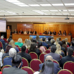 En el Salón Auditorio del Poder Judicial de Asunción prosigue el encuentro sobre la “Judicialización de la Salud”.