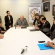 Los ministros suscribieron un convenio de cooperación con la Universidad Nacional de Villarrica del Espíritu Santo (Unves).