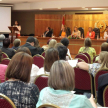 La secretaria ejecutiva de la Secretaría de Género, Silvia López Safi, presentó  la campaña comunicacional.
