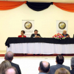 La palabra de bienvenida estuvo a cargo del titular de la Asociación de Magistrados Judiciales del Paraguay, Enrique Mongelós Aquino.