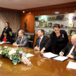 En presencia del vicepresidente primero, Alberto Martínez Simón, y los ministros Carolina Llanes, Eugenio Jiménez Rolón y Luis María Benítez Riera se firmo el convenio con Unidroit.