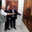 Estuvieron presentes el presidente de la Corte Suprema de Justicia, Víctor Núñez; el director del Museo, José Agustín Fernández; y el artista Carlos Colombino.