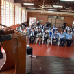 Con presencia del ministro responsable de la circunscripción de Amambay, Miguel Óscar Bajac, las autoridades se reunieron con los estudiantes del colegio Raúl Peña.