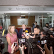 El presidente la CSJ, doctor César Diesel en entrevista con los medios de comunicación.