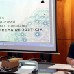 La presentación estuvo a cargo de la jefa de la Oficina de Antecedentes Judiciales de la Corte Suprema de Justicia, Blanca Giménez Macchietto.