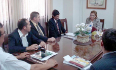 Ministra Gladys Bareiro de Módica se reunió con autoridades judiciales