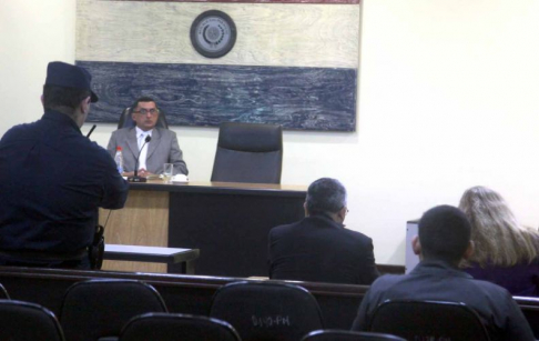 Imágen de un juicio oral y público desarrollado en el Palacio de Justicia de Asunción