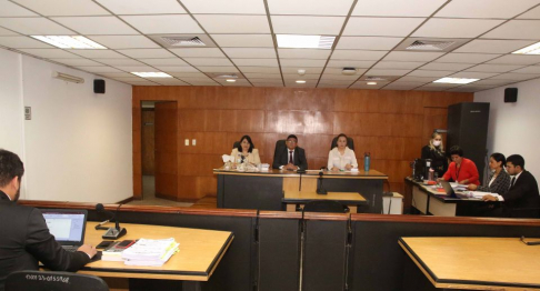 Imagen de un juicio oral y público realizado en el Palacio de Justicia de la Capital.