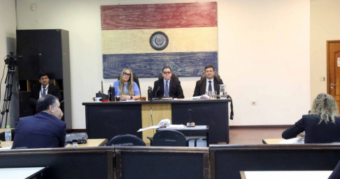 Juicio oral desarrollado en el Palacio de Justicia de Asunción
